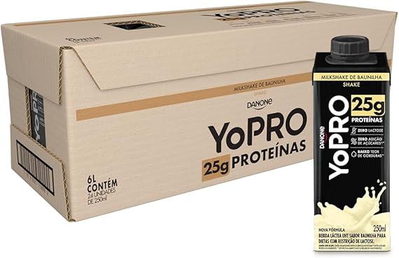 Pack YoPRO Bebida Láctea UHT Milkshake 25g de Proteínas 250ml - 24 Unidades (Últimas Unidades!)