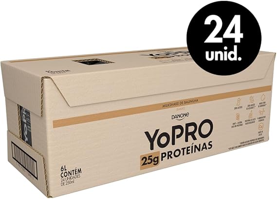 Pack YoPRO Bebida Láctea UHT Milkshake 25g de Proteínas 250ml - 24 Unidades (Últimas Unidades!)